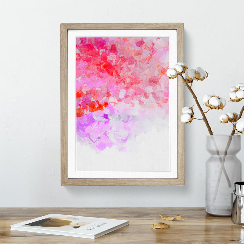 Wind Of Change Abstract - Single Picture Frame Print, 46cm H x 34cm W x 2cm D, Oak Framed