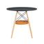 Table de salle à manger circulaire polyvalente avec panier de rangement suspendu-129103793