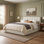 Linen Upholstered Platform Bed