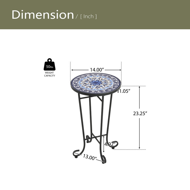 Table d'appoint de patio