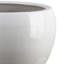 Ensemble de 2 pots à fleurs en céramique blanc brillant-112858235