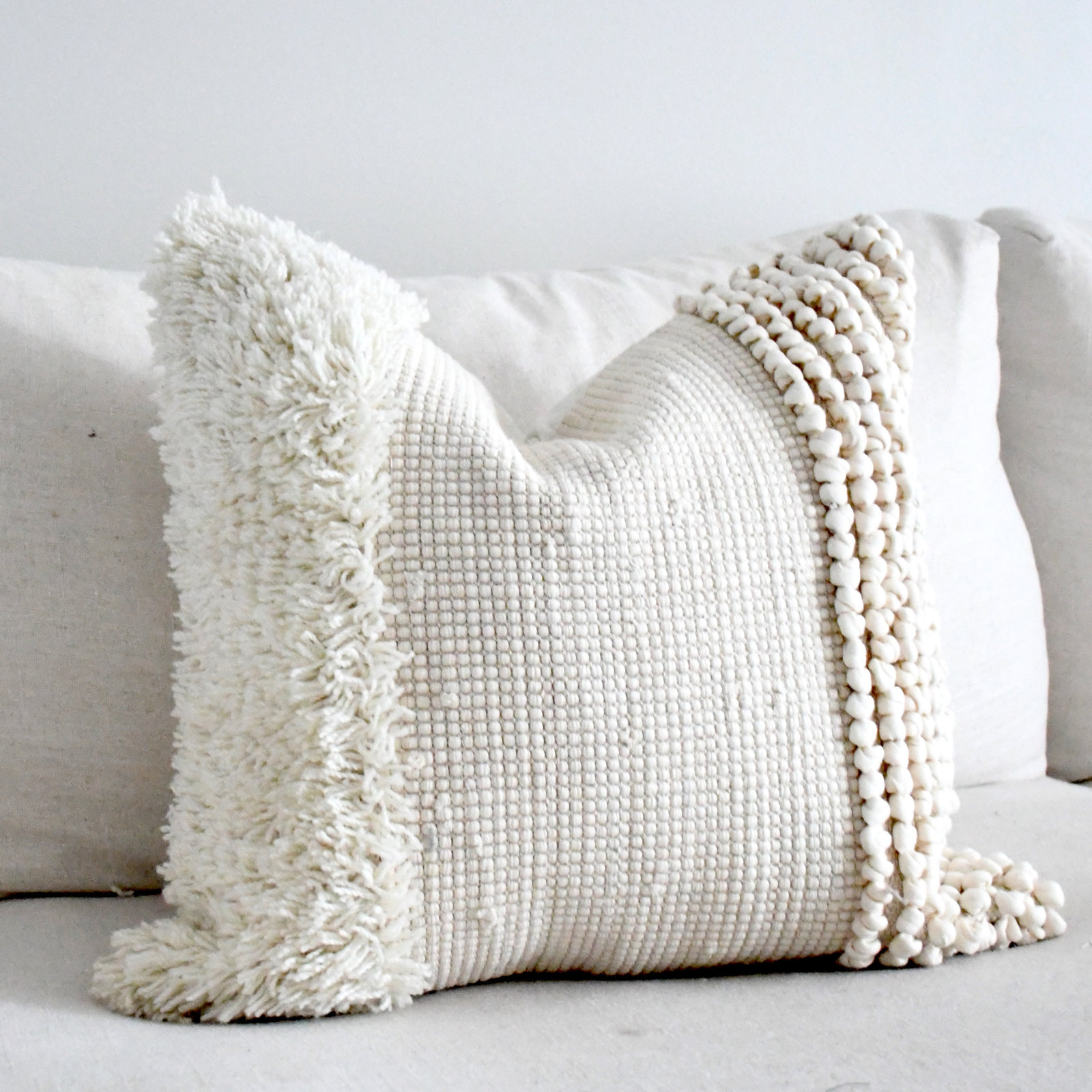 80% Cotton & 20% Wool Pillow Cover