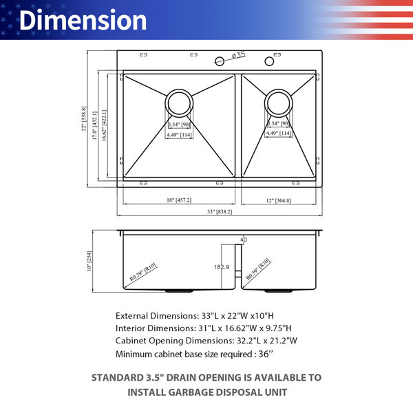 Dimensions du produit