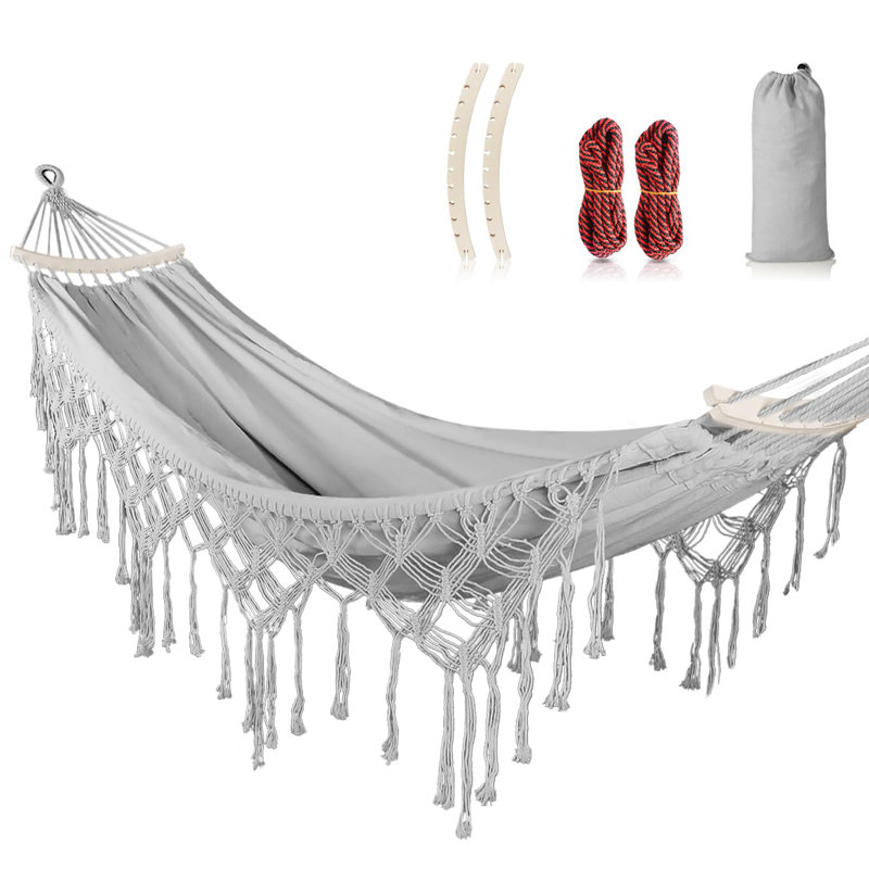 Hamac de jardin avec pompons 500 lb