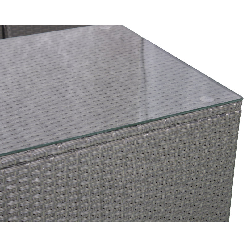  Black Corner Modular Set, Grey, Grey