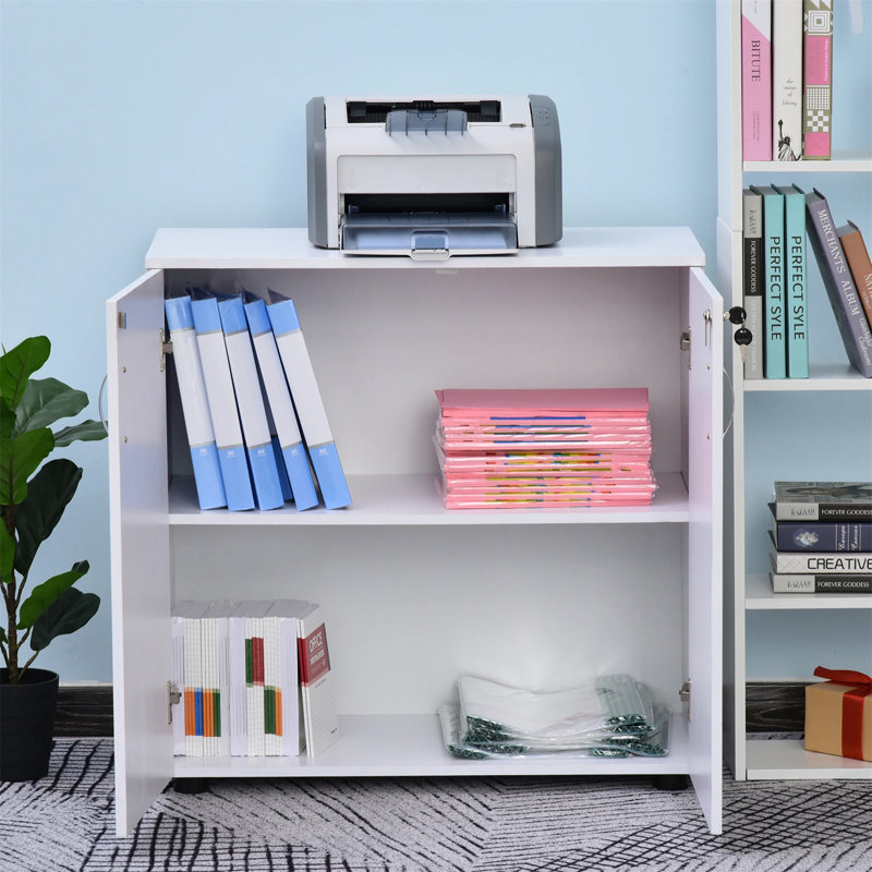 Maybrook 80cm Wide Mobile File Cabinet, White