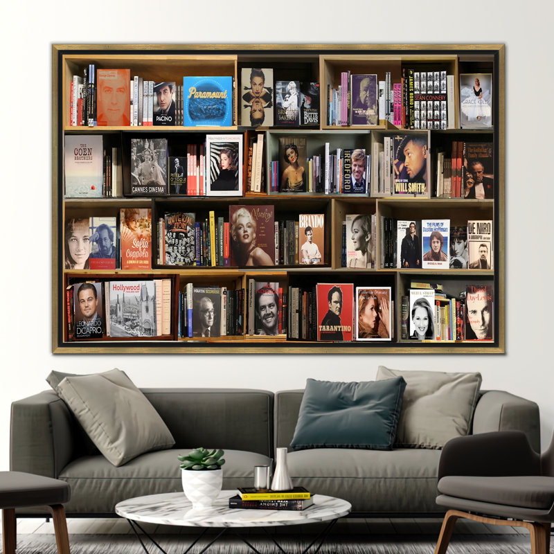 Print on Canvas, Framed Print without Mat, Gold, 40 cm H x 60 cm W