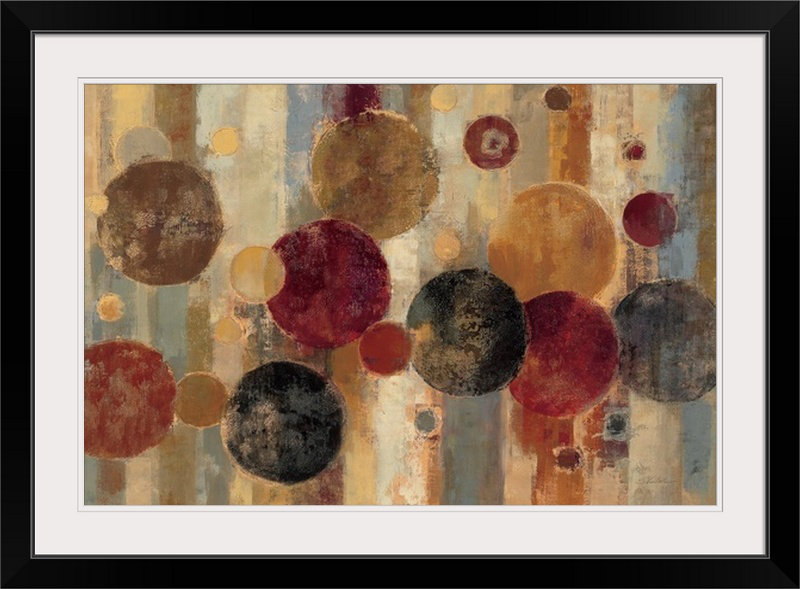 «Pendule» par Aniessa, reproduction d'art, H 32 po x l 44 po x P 1 po, Cadre noir