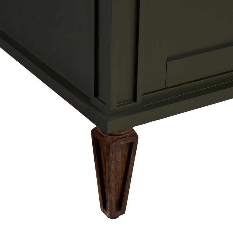 Elmdale 30" Freestanding Mahogany Single Basin Vanity Rectangular Undermount Sink, Single, Feathered White Quartz