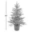 Norwegian 4' Green Spruce Artificial Christmas Tree with 100 Clear Lights