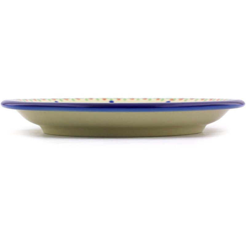 Spring Flowers Stoneware Saucer, 0.87" H x 6.42" W x 6.42" D