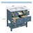30'' Bathroom Vanity with Ceramic Sink Combo, 5 Drawers, Solid Wood Frame -101368302