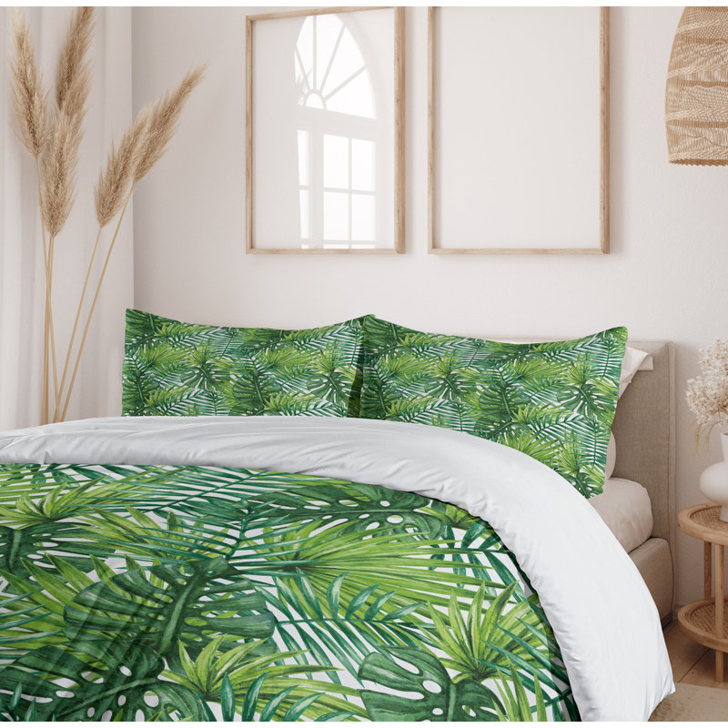 Coastal Floral Duvet Cover, Queen