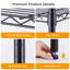 Étagère à 4 niveaux, support de rangement robuste à hauteur ajustable, capacité de 1000 lb avec pieds réglables, tablettes en métal pour tablettes de buanderie dans le garage de cuisine, P 13,77 po x l 35,43 po x H 54,33 po-1905676134