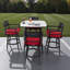 Tabourets de bar pivotants d'extérieur haut de gamme en aluminium avec coussin Sunbrella®-123417633-130915330