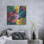 Art mural en métal luxueux «Pop» par Jeanette Vertentes, 36 po x 36 po