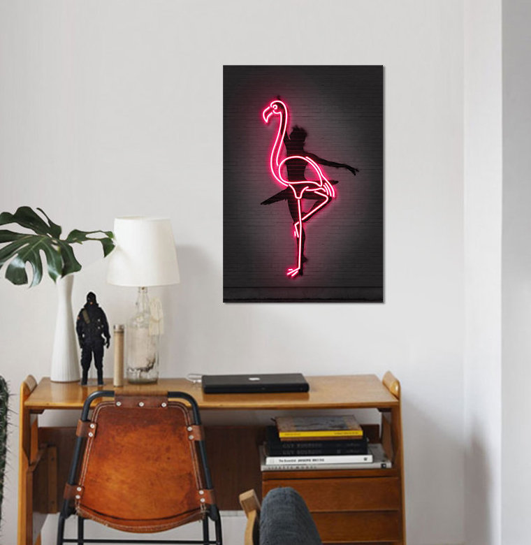 « ballerine », impression sur toile, H 18 po x l 12 po x P 1,5 po, Toile tendue, Pas de tapis