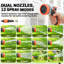 Outsunny Retractable Hose Reel Wall Mounted Auto Retraction 28+2m Orange