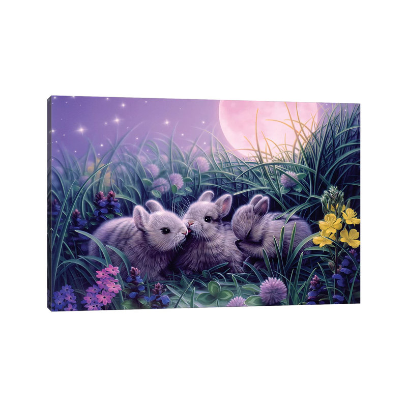 Moon Babies by Kirk Reinert - Wrapped Canvas Print, 20.32 cm H x 30.48 cm W