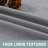 Linen 100% blackout curtains Thermal for Winter Insulated Linen Textured Grommets Heather Pattern Curtains 2 Panel Sets-904751986-904751980
