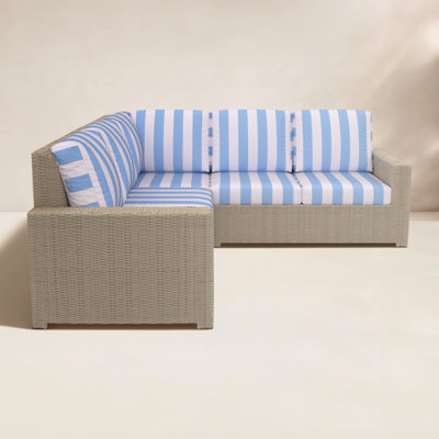 Henri 91" Patio Sectional Set