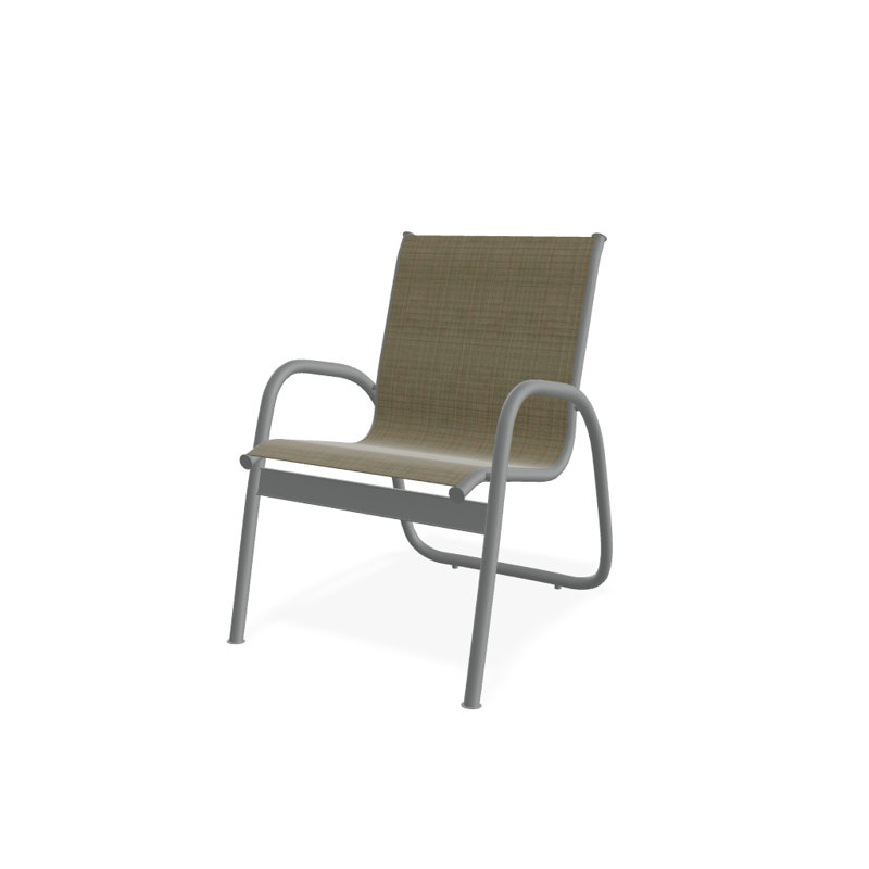 Fauteuil de patio Gardenella, Graphite texturé, Pierre d'élévation