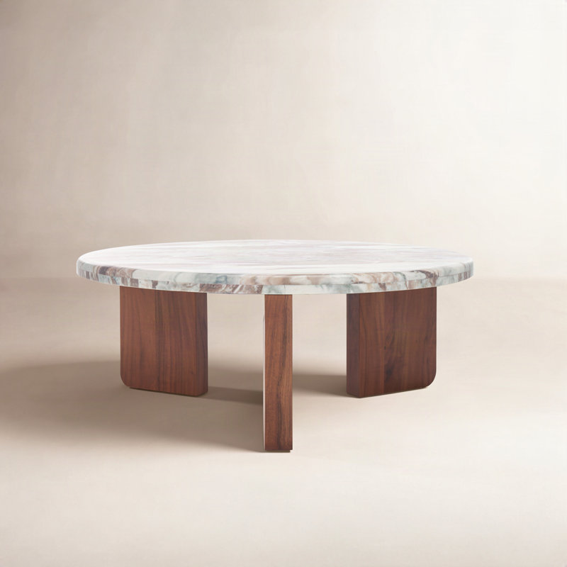 Bryony Marble Coffee Table, Brown
