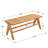 Itasca 42" Farmhouse Rattan Bench Entryway Bench with Footrest, Woven Bench Dining Bench Long Seat for Hallway/Dining Room/Living Room/Foyer-1798157834