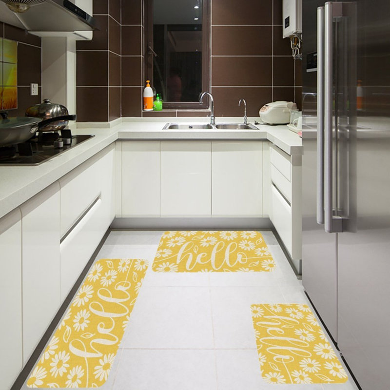 Tapis de cuisine 3 pièces Daisy Hello