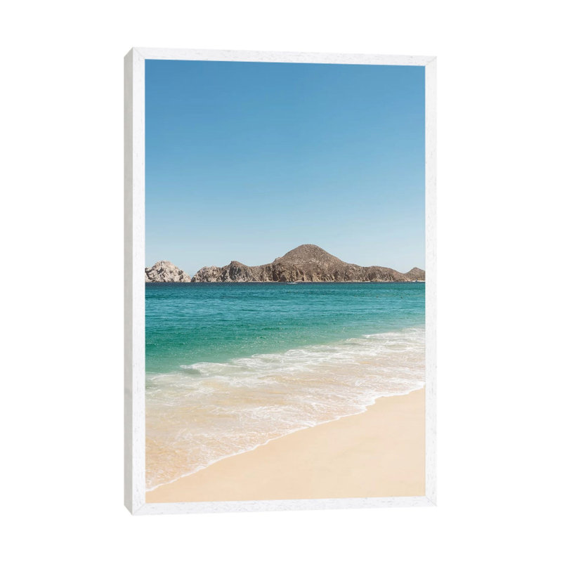 Cabo San Lucas III by Bethany Young - Print on Canvas, White Framed, 152.4cm H x 101.6cm W x 3.81cm D