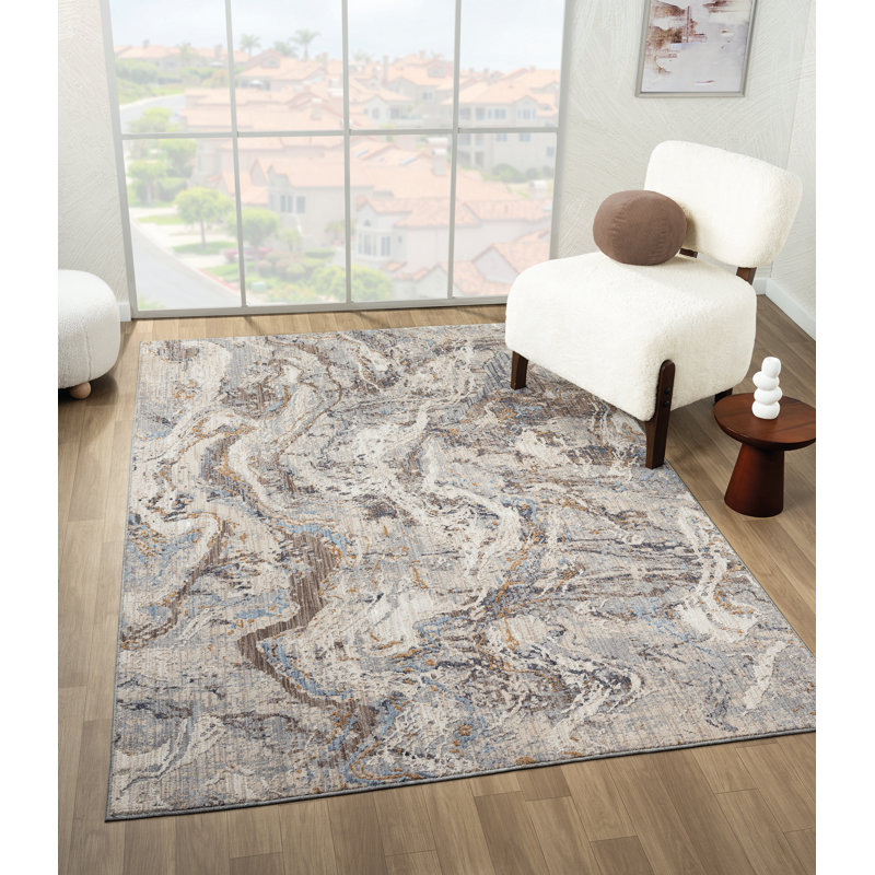 Tapis bleu béni United Weavers Faraj 12 pi 6 po x 15 pi