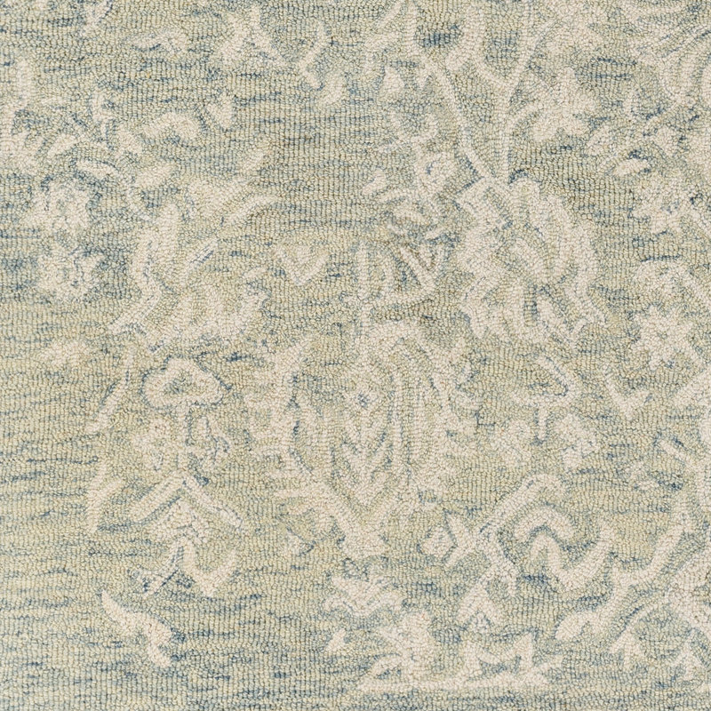 Hand Tufted Wool Floral Indoor Rug, Rectangle 2' x 3'