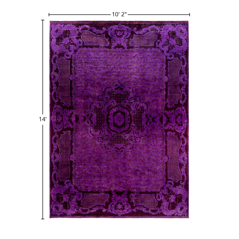 Izakeel One-of-a-Kind 10' 2" X 14' 0" Hand Knotted Area Rug