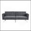 Canapé-lit Canapé-lit convertible pliant gris foncé-1912727012