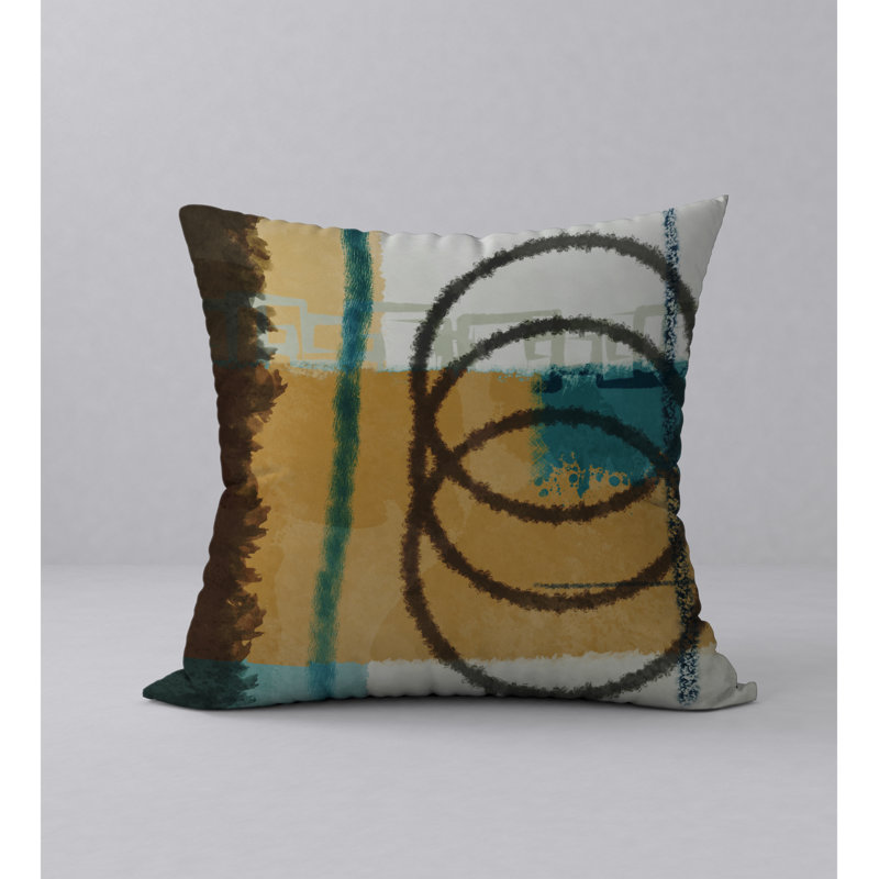 K.O. Abstract Reversible Throw Pillow, 20" x 20"