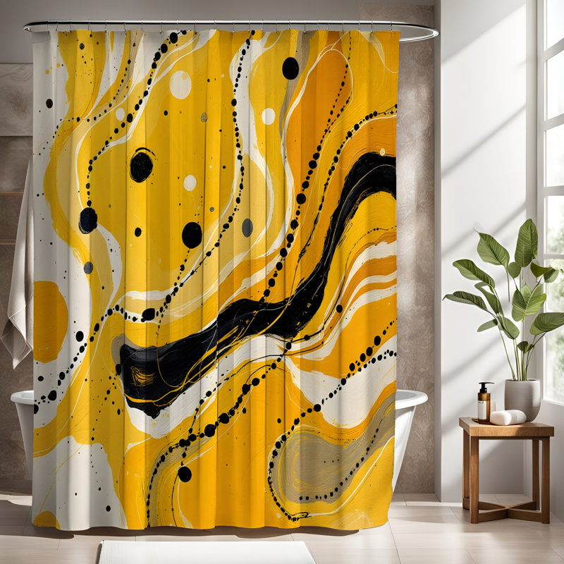 Shower Curtain w/ Bathmat, H 72 po x l 70 po