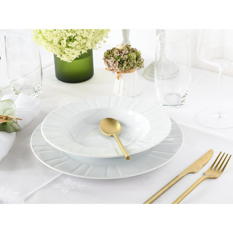 Barcelona 18 Piece Bone China Dinnerware Set, Service for 6