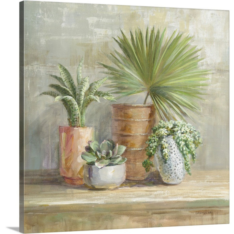 Art mural sur toile de jardin d'intérieur, Toile tendue, H 20 po x l 20 po x P 1,25 po