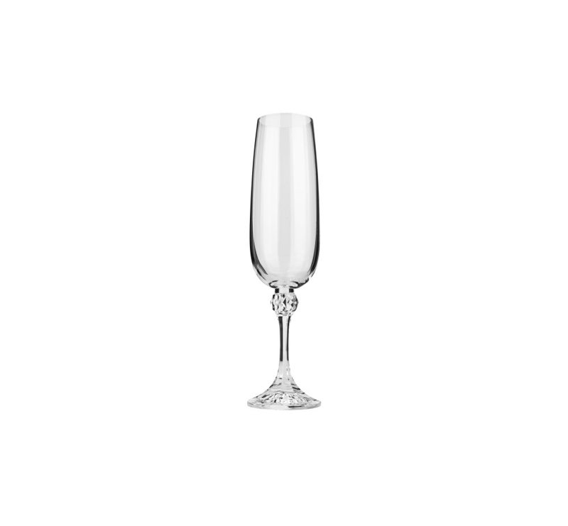 Ensemble de 6 verres à champagne Crystalex
