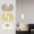2 - Light Gold LED Unique/Statement Pendant