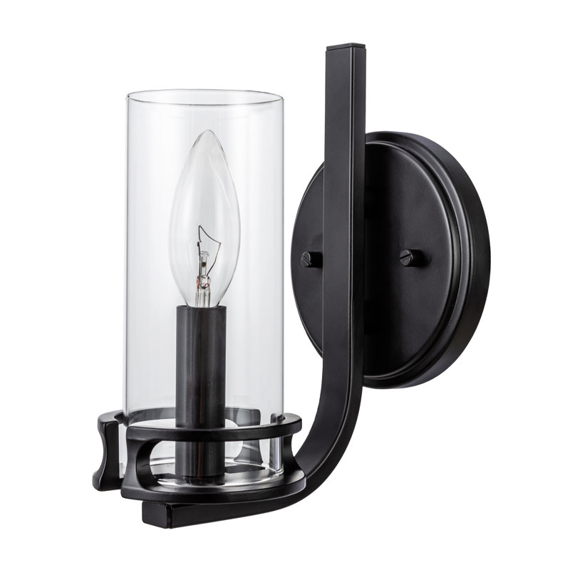 Algimas Dimmable Bath Sconce, Matte Black