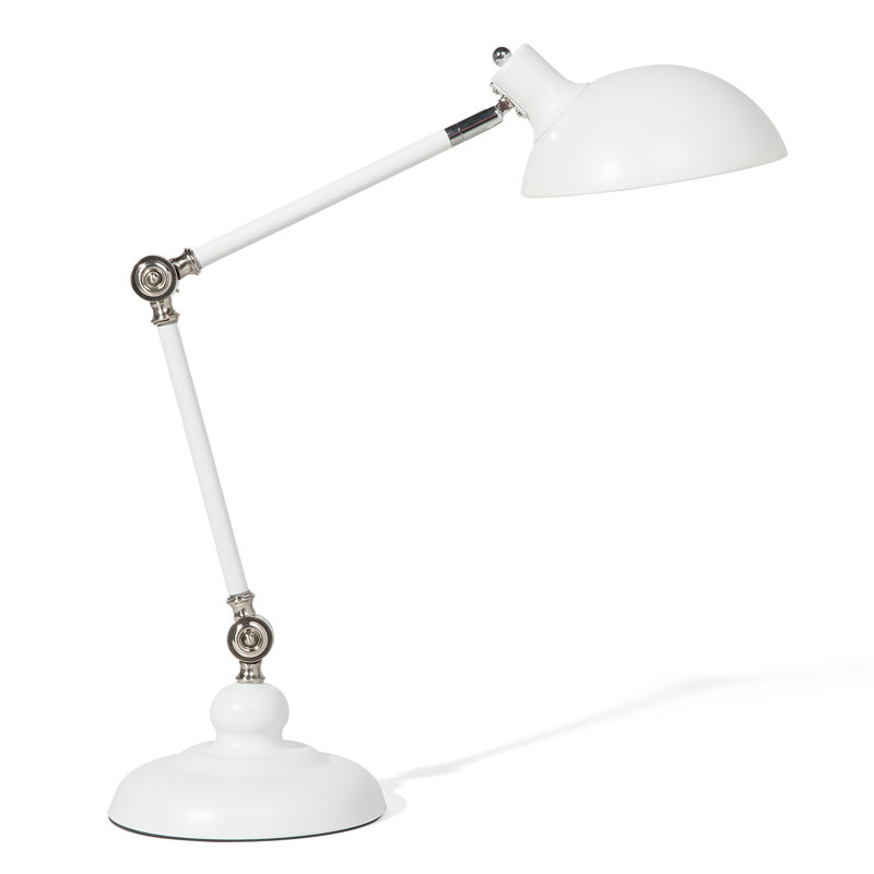 Acushnet Metal Desk Lamp, White
