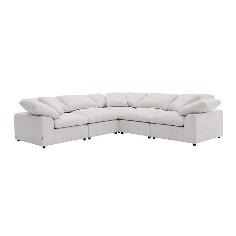 Canapé modulaire 6 pièces Naveen, 23.05" H x 44.96" W x 165.91" D, Right Hand Facing