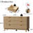 53‘’W Extra Wide Fluted 6-Drawer Dresser, Large Wave Design Storage Cabinet, Wide Chest of Drawers for Bedroom, Living Room, Hallway-1819107356