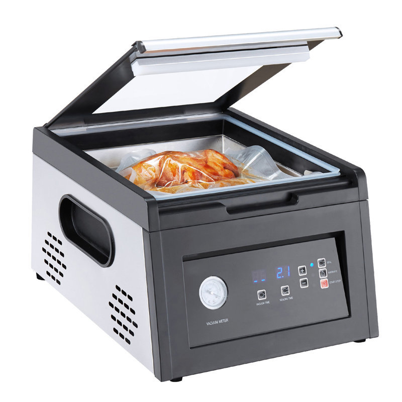 Chamber Vacuum Sealer, 380W Vacuum Pump Power, Sealing Bag Packing Machine For Wet Foods, Meat, Compact Design With 11.5 In Sealing Length, Ideal Commercial Sealer For Professional And Home Use