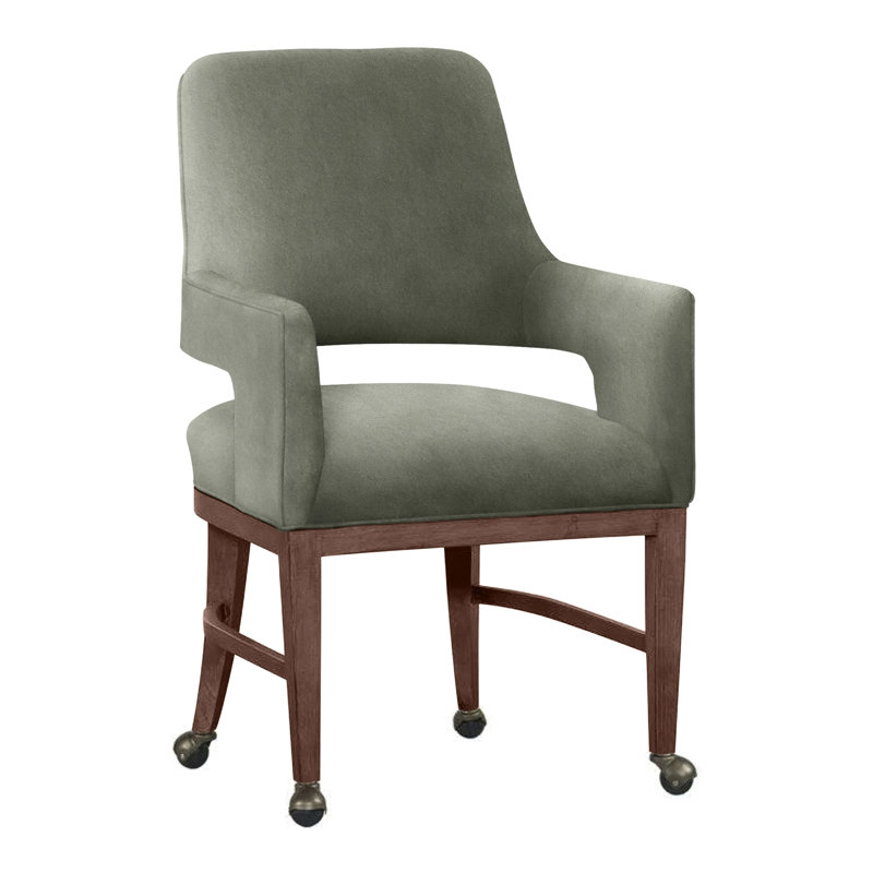 Chaise avec accoudoirs Josie, Saule 9953, Noyer