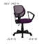 Wayfair Basics® Low Back Mesh Swivel Task Office Chair with Curved Square Back-223910118-223910114