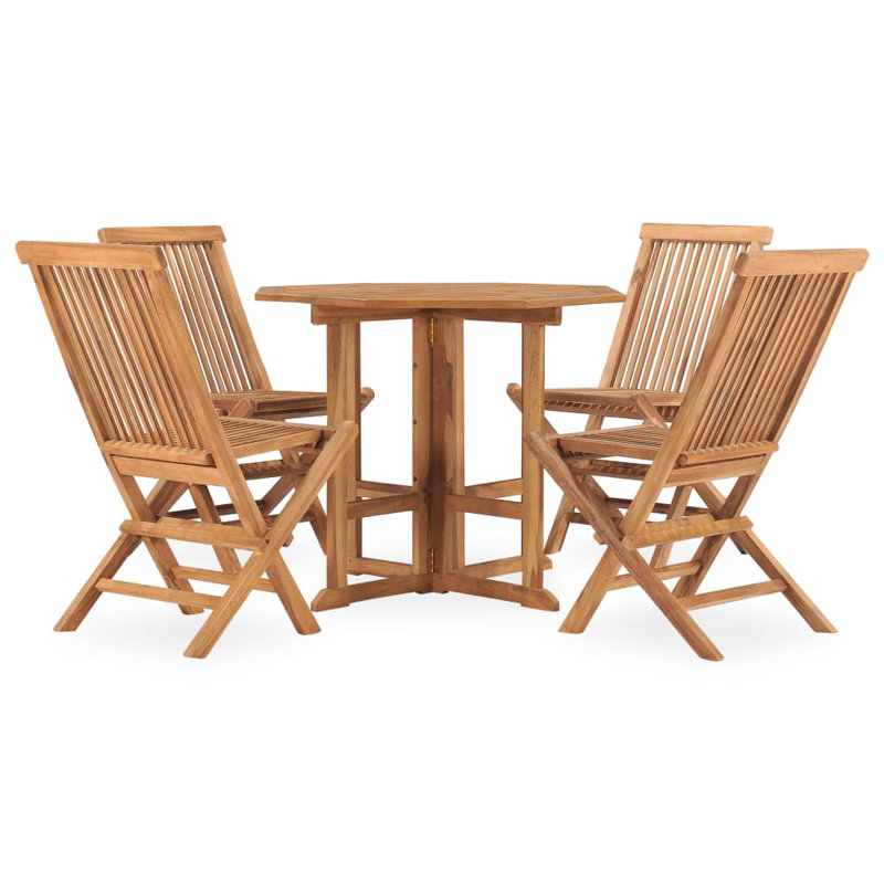 Ensemble repas octogonal pour 4 personnes Jomara, 4 places (sans accoudoir), L 35,43 po x l 35,43 po x H 29,13 po