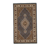 Hand Woven Cotton and Wool Oriental Area Rug