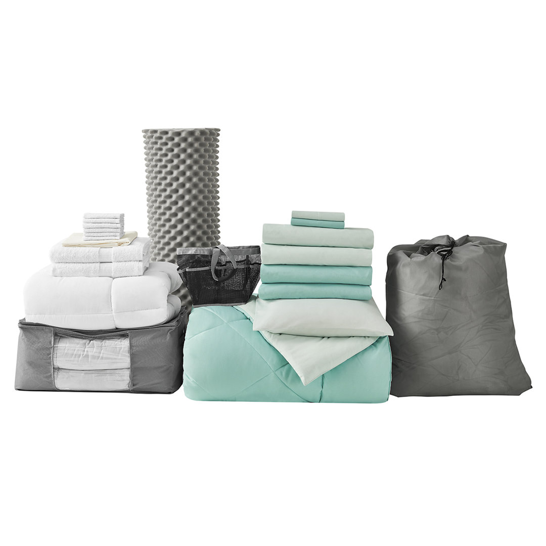 DormCo  14 Piece Ultimate College Freshman Dorm Bedding Bundle DormCo 